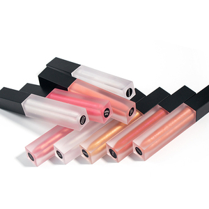 Matte & Shimmer Liquid Lip <b>Gloss</b>, <b>Clear</b> Frosted Tube Black Cap Moisturizing Non-Sticky Long-Lasting Lip <b>Gloss</b> - Product Image 6