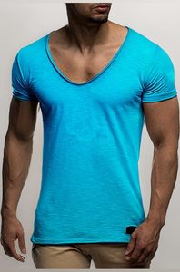 Camiseta deportiva para hombre Fit Gym, cuello en V, diseño gráfico estampado, tela orgánica sostenible, estilo muscular - Product Image 3