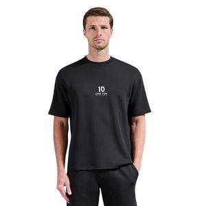 เสื้อยืดพรีเมียมทรงหลวมสำหรับผู้ชาย ผ้าฝ้ายนุ่ม คอกลม แขนสั้น สไตล์ลำลอง โอเวอร์ไซส์ เสื้อฤดูร้อน ระบายอากาศได้ดี สตรีทแวร์ ใส่ได้ทุกวัน - Product Image 1