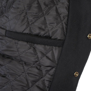 2024 Custom Color <b>Block</b> Zip Button Closure Unisex Varsity Jacket Stand Collar Hooded 100% Wool Waterproof Streetwear Winter - Product Image 1