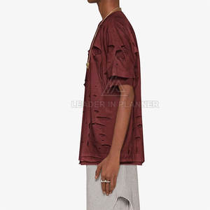 เสื้อยืดพิมพ์ลายโลโก้ออกแบบได้ตามต้องการเสื้อยืดใส่เป็นทุกข์ขนาดพลัสไซส์ - Product Image 4