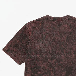 เสื้อยืดคุณภาพสูง ผ้าฝ้าย 100% สีซีดแบบวินเทจ ซักแบบ Stone Wash และ Acid Wash ทรงโอเวอร์ไซส์ ทรงบ็อกซี่  เสื้อเปล่าสำหรับงานสกรีน สตรีทแวร์ เย็บตะเข็บเดี่ยว - Product Image 3