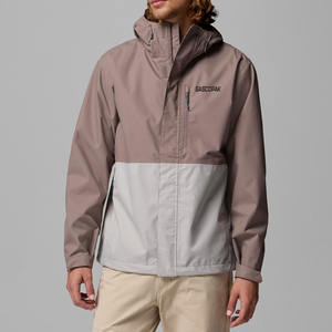 Nouvelle arrivée, coupe-vent respirant, veste de randonnée en plein air, imperméable, avec capuche réglable, design classique, veste de pluie pour homme - Product Image 1