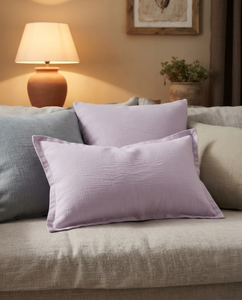 Nordic Plain Solid Color Linen Stitching Breathable Woven <b>Square</b> <b>Cushion</b> Covers for Home Sofa - Product Image 5