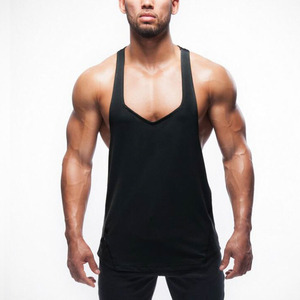 Men's Gym <b>Stringer</b> <b>Vest</b> Slim-Fitted Breathable Sports Tank Top for Bodybuilding Group Training Workout Clothes - Product Image 1