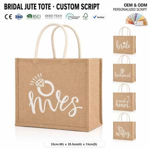Bolsa de Compras Promocional de Yute Laminado Impermeable, de Algodón, con Logotipo Personalizado, Mediana, Duradera y Ligera - Product Image 3