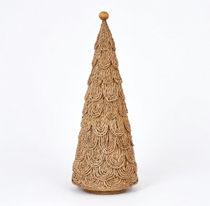 Sapins de Noël en herbe marine de qualité supérieure, faits à la main, décorations de Noël en herbe marine naturelle, fournitures pour décorations de fêtes - Product Image 1