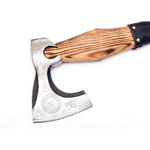 Burraq Custom Hache à fendre à poils de 19 pouces, en acier au carbone, manche en bois de rose, qualité industrielle/bricolage, outil d'extérieur type tomahawk - Product Image 2