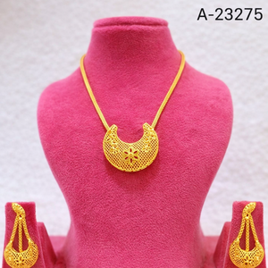 Conjunto de Collar y Pendientes Florales de Circones Chapados en Oro de 24K Estilo Indio de Moda para Mujer, Joyería para Compromiso, Boda y Fiesta - Product Image 4
