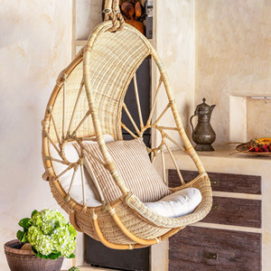 Outdoor rattan <b>egg</b> <b>basket</b> hanging chair bird nest swing chairs garden patio outdoor furniture - Product Image 1