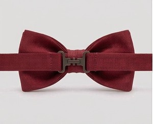 Nœud Papillon Homme Bordeaux de Luxe pour Mariage et Soirée, Fait Main, à Nouer Soi-même, en Polyester, Vente en Gros Direct Usine, Prix Bas - Product Image 3