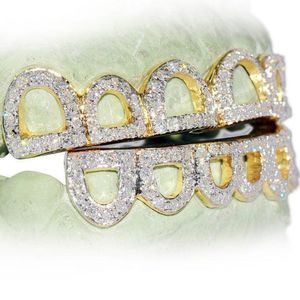 Grillz de Dientes de Lujo Estilo Diamante de Alta Reflexión con Chapado en Oro de Plata 925 y Moissanita D VVS Claridad para un Brillo de Alto Rendimiento - Product Image 2