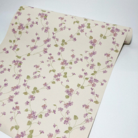 ! !! SOLDES ! !! Papier peint vinyle personnalisé ignifuge et anti-fumée Ming Sing Floral, format A4, décoration d'hôtel