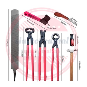 Kit d'outils professionnel pour coupe-sabot de cheval, pinces en fer à cheval de 16 pouces, ensemble de couteaux, 8 pièces - Product Image 2