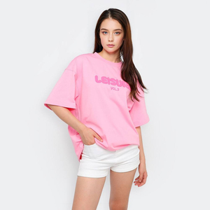 เสื้อยืดคอกลมทรงหลวม แขนสั้น ผ้าฝ้าย 100% สไตล์ลำลอง โอเวอร์ไซส์ สำหรับผู้หญิง สั่งทำขายส่งได้ - Product Image 1