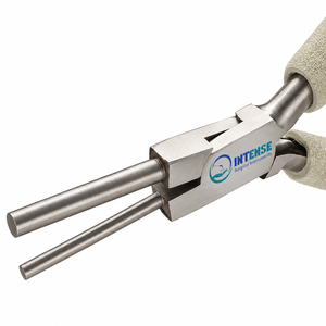 Pince à bec rond professionnel en acier inoxydable pour la fabrication de bijoux, pince de précision pour la formation de boucles de fil avec poignée confortable - Product Image 5