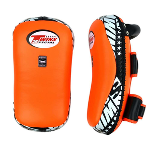 Yellow Twins Standard Curved Leather Kick Pads Workout <b>Protective</b> Custom Made Thai Pad Boxing & MMA Muay Thai Kick <b>Shields</b> - Product Image 4
