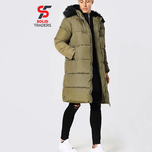 เสื้อพาร์กาฤดูหนาวสำหรับผู้ชาย Solid International แบบมีฮู้ด 70% สำหรับใช้ในชีวิตประจำวัน ซิปแข็งแรง เนื้อผ้านุ่ม สัมผัสนิ่ม กันฝน เสื้อพัฟเฟอร์ตัวยาว - Product Image 1
