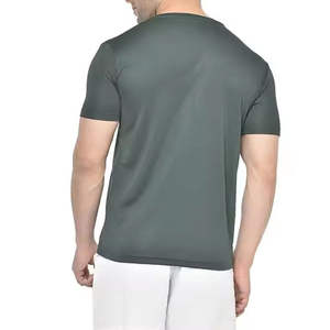 Camisetas OEM ODM para hombre de primera calidad para verano, totalmente personalizadas, 100% algodón, color gris sólido, para adultos. - Product Image 3