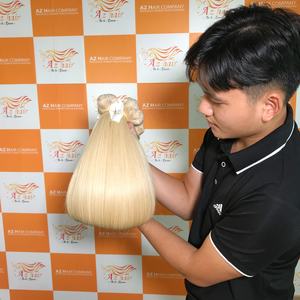 Blonde Remy vietnamien 100% Extensions de cheveux humains Double dessiné pur brut non transformé vierge cheveux Machine Double trame cheveux tissage - Product Image 4