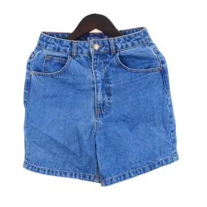 Shorts en jean taille haute pour femmes, légers, extensibles, respirants, avec taille élastique, logo personnalisé, service OEM, vente en gros, haute qualité - Product Image 2