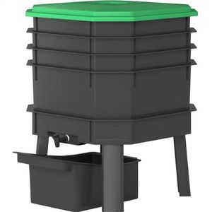 Bac de compostage vert foncé avec aérateur efficace pour le compostage - Product Image 6