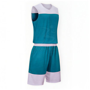 Uniforme de basketball pour adultes de haute qualité, respirant à l'avant, écologique, personnalisable avec le nom de l'équipe, 100 % polyester pour les sports d'équipe - Product Image 2