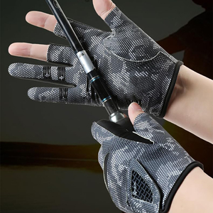 Gants de pêche au design moderne, taille et impression de logo personnalisées, aspect moderne et élégant, gants de pêche flexibles - Product Image 3