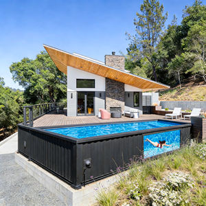 Piscina contenedor, piscina para cascada, piscina sobre suelo, piscina con estructura - Product Image 1