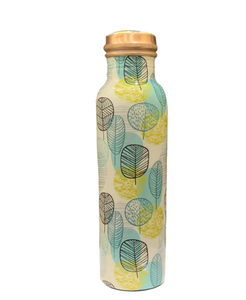 Botella de Agua de Cobre con Diseño Floral, 1L, Moderna, de Doble Pared, Ecológica, a Prueba de Fugas, Apta para Lavavajillas, Regalo Empresarial - Product Image 3