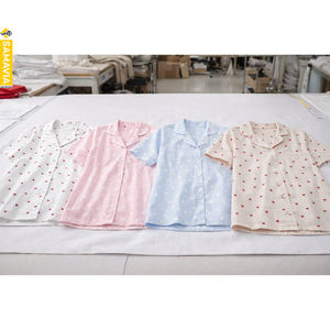 Samavia <b>Women</b>’s Cotton Summer Pyjamas <b>Set</b> | Ready Stock (RTS) & Wholesale Bulk Supply | pyjamas femme d'été en coton - Product Image 5