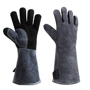 Leather Cowhide Welding Protection <b>Gloves</b> Waterproof Mechanic Safety Working <b>Gloves</b> for Workers and Hunters - Product Image 1