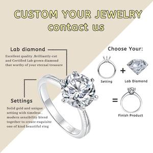 เพชรรูปทรงเรเดียนท์คัท ขนาด 1-3 กะรัต สี DEF ความสะอาด VVS VS  แบบ CVD HPHT รับรองคุณภาพ เพชรสังเคราะห์สีขาว - Product Image 2