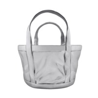 Seau à glace unique en métal argenté sculpté en forme de sac fourre-tout, refroidisseur de boissons en métal poli pour sac à main