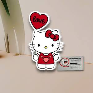 Outil d'extension de cils magnétique en acrylique en forme de cœur Hello Kitty pour la Saint-Valentin, réutilisable, carré, papillon, ovale, marque privée - Product Image 5