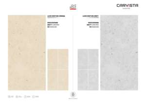 กระเบื้องพอร์ซเลนลายแกะสลักแบบด้าน พรีเมียม ขนาด 600x1200 มม. กระเบื้องปูพื้นและผนังขนาดใหญ่ สำหรับใช้ในบ้าน สำนักงาน และตกแต่งภายในเชิงพาณิชย์ - Product Image 6