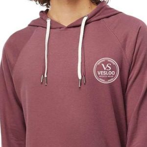 Soft Cotton Feel Unisex <b>Lightweight</b> <b>Hoodie</b> Pullover Sweatshirt Loopback Terry Fabric Comfortable Everyday Casual Wear - Product Image 4