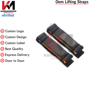 Sangles de levage en coton respirant pour hommes et femmes, support de poignet pour la musculation, entraînement de soulevé de terre, fournisseur en gros - Product Image 5