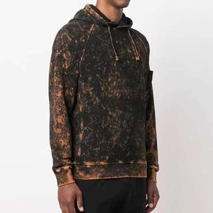 Arries Sudadera con Capucha Personalizada al por Mayor, Estilo Vintage con Lavado Ácido, de Algodón, Streetwear para Hombre, Oversize, con Lavado Mineral Blanqueado - Product Image 4