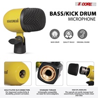 Kit de micros de batterie professionnels 5 cœurs, 9 pièces, entièrement métalliques, pour Tom, Caisse claire et Cymbales, filaires XLR, avec clip, pour batterie