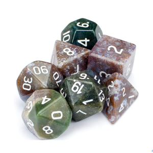 High quality stone dice Fancy jasper natural <b>crystal</b> reiki healing gemstones Engraved stone custom dice <b>set</b> Vikings <b>crystal</b> - Product Image 4