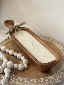 Bol à bougie minimaliste en bois pour la maison, les mariages, les événements, les cadeaux – Bol à bougie chic et luxueux pour la table, les restaurants et les cafés - Product Image 6