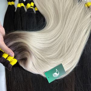 Cuticules cheveux alignés de qualité supérieure en vrac vietnamien cheveux naturels blonds 613 vierge cuticule alignée extension de cheveux humains - Product Image 2