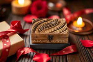 Caja de Madera Grabada con Láser Personalizada para Marca, Caja de Madera Grabada con Láser para Joyería, Caja de Almacenamiento, Estuche de Embalaje al por Mayor - Product Image 5
