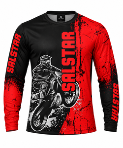 Conjunto de Jersey y Pantalones Rojos de Motocross Sublimados Personalizados, Equipamiento de Carreras de Motos, Ropa de Motocross MX, Ropa Deportiva OEM/ODM - Product Image 3