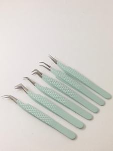 Pinces à épiler de haute qualité, pinces à cils professionnelles en acier inoxydable, durables, avec une prise parfaite, pointes dentelées, logo personnalisé - Product Image 5