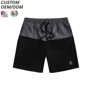 Shorts décontractés en coton uni pour hommes, vêtements de sport, séchage rapide, respirants, confortables, logo personnalisé, support OEM ODM pour la production de marque - Product Image 1