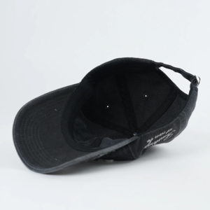 Casquette de baseball To Much Surf Co, 6 panneaux, denim délavé, unisexe, réglable, style streetwear, logo brodé sur le panneau avant - Product Image 6