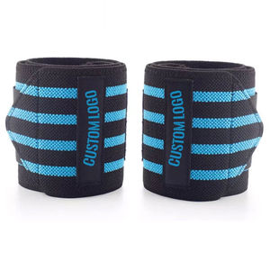 Custom New Arrival Bodybuilding Power Lifting Wrist Supports Weightlifting Gym Wristband Wrist Wraps With OEM ODM Serviced - Product Image 3