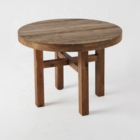 Table à manger en bois massif de style antique vintage, mobilier moderne pour la maison et l'hôtel, qualité supérieure pour un usage domestique
